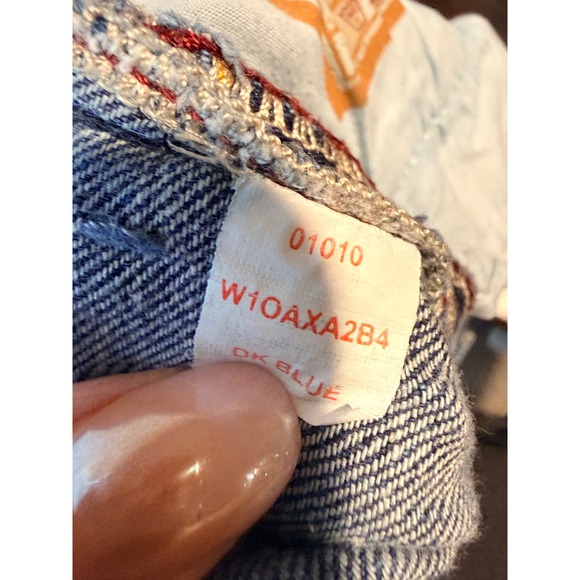 MEK Denim New Oaxaca Bootcut Jeans Women's Size 28/34 Blue Wash Distressed - Picture 9 of 12